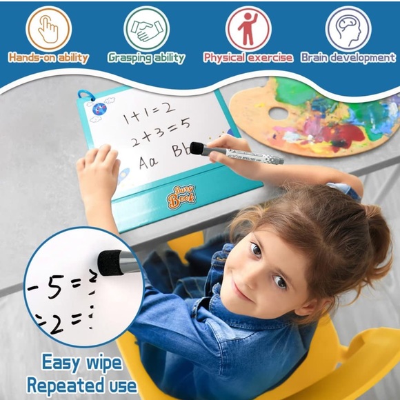 Toddlers Busy Book, Newest Desktop Montessori Busy Book, 17 Themes Preschool - Picture 5 of 9